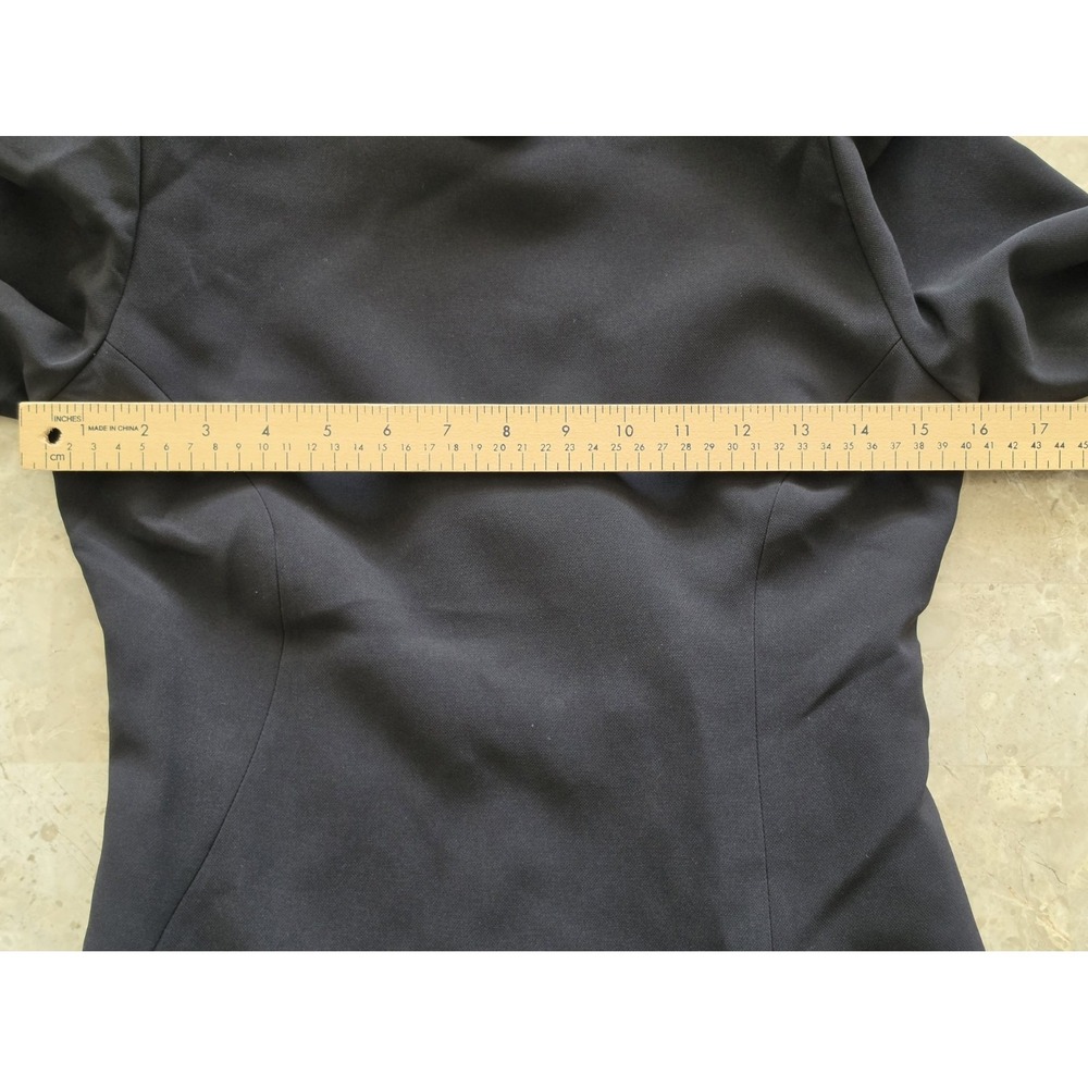 NWT BCBGMAXAZRIA Black Open Back Maxi Gown Dress Formal High Neck Side Slit US 2 - Picture 13 of 16